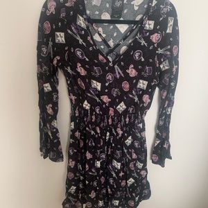 Harry Potter Potions Black Dress Bell Sleeve